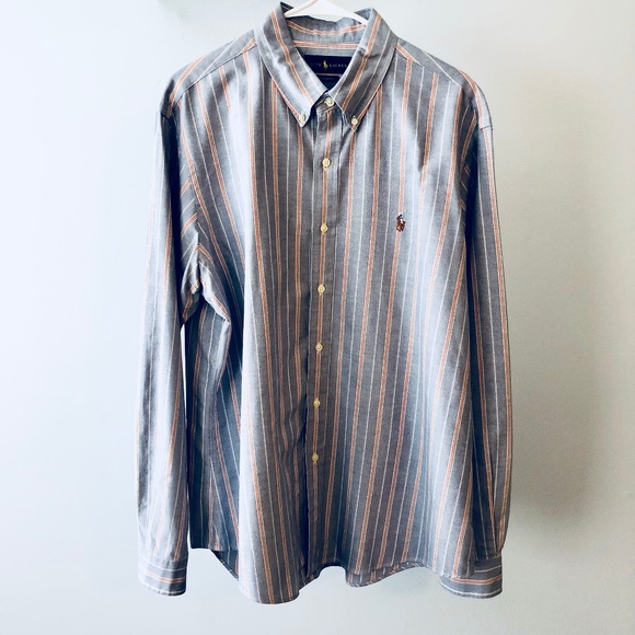 Polo Ralph Lauren Other - Ralph Lauren Polo Blue Striped Oxford Shirt XL